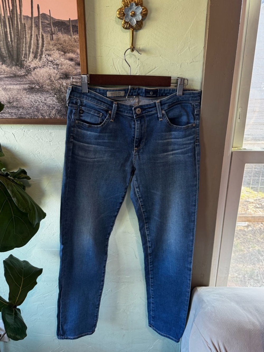 AG Adriano Goldschmied The Stevie Slim Straight Jeans 28